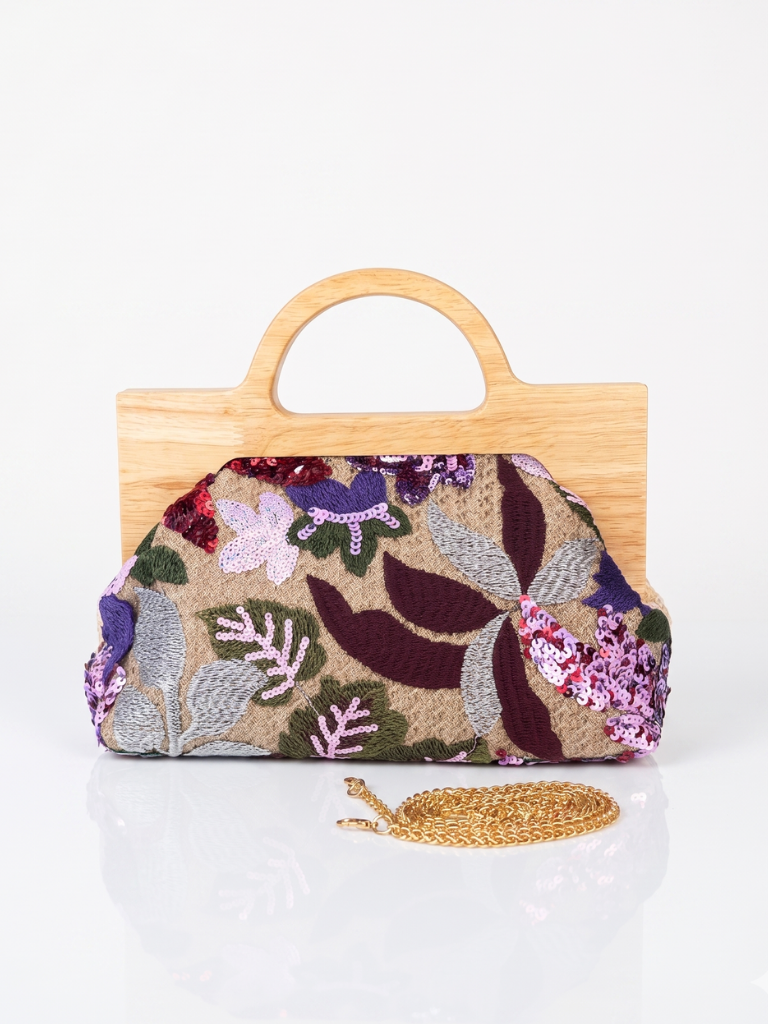 Macrame Wooden Handle bag