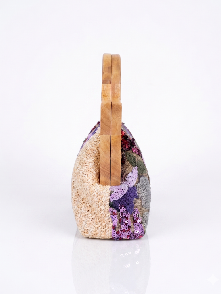 Macrame Wooden Handle bag
