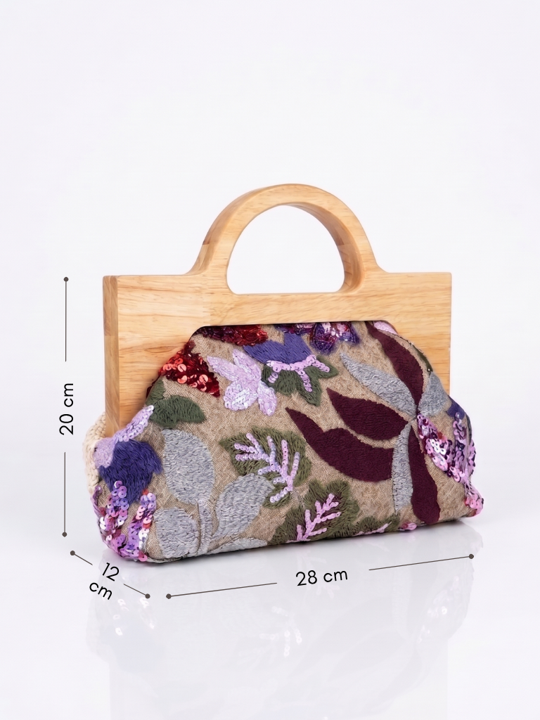 Macrame Wooden Handle bag