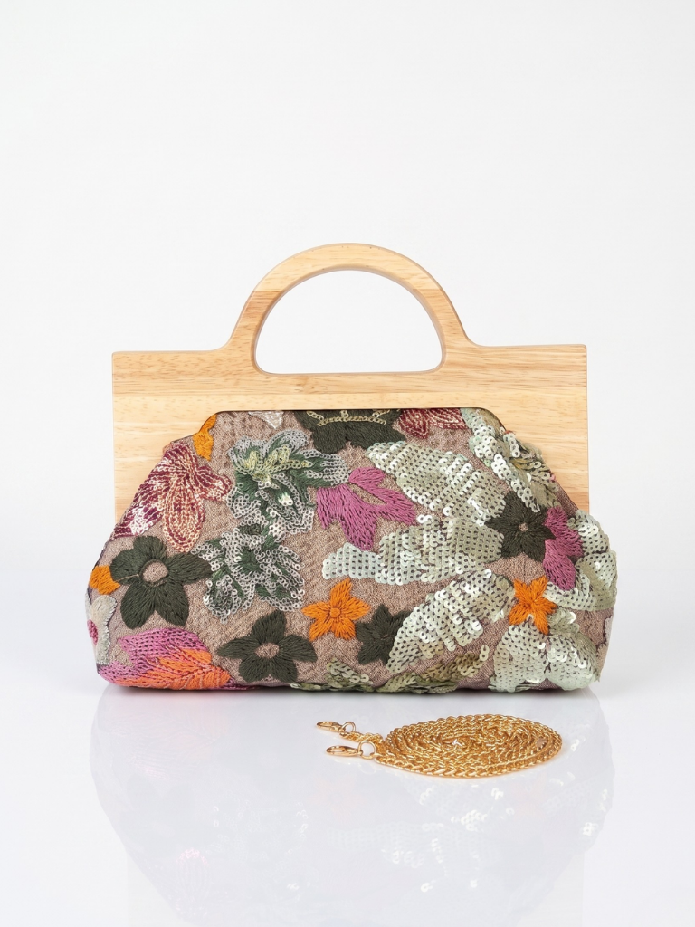 Macrame Wooden Handle bag