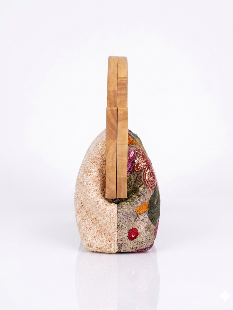 Macrame Wooden Handle bag