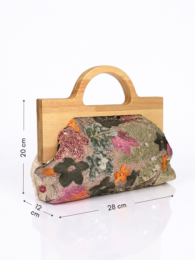 Macrame Wooden Handle bag